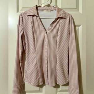 7 Diamonds Pink Striped Shirt